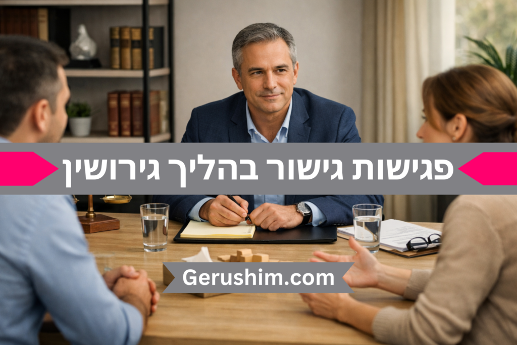 פגישות גישור בהליך גירושין