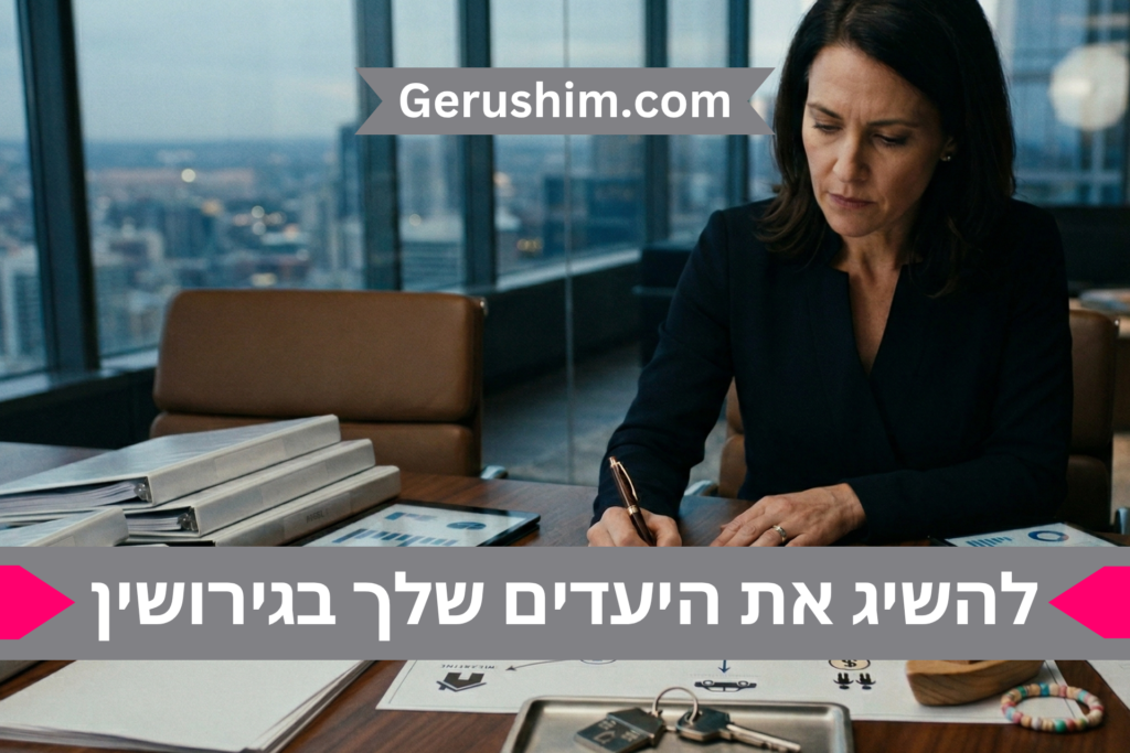 להשיג את היעדים שלך בגירושין