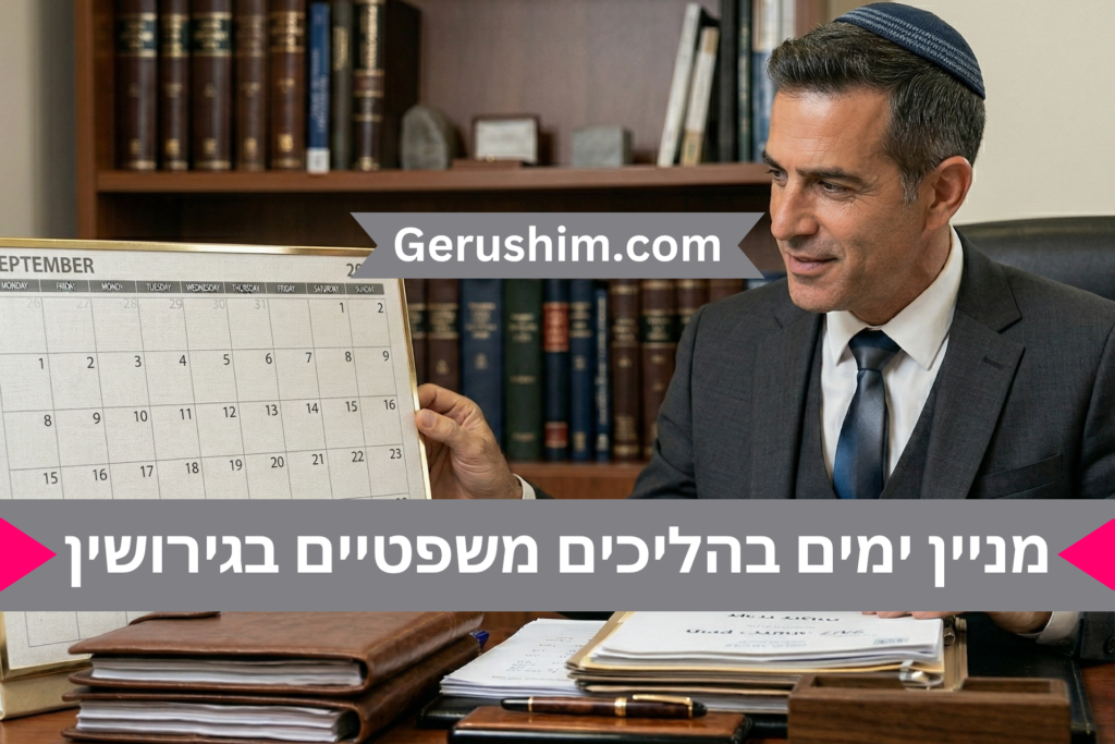 מניין ימים בהליכים משפטיים בגירושין