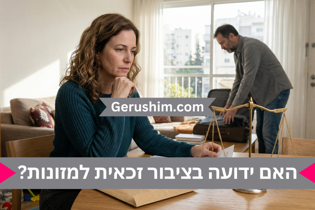 האם אישה ידועה בציבור זכאית למזונות אישה?