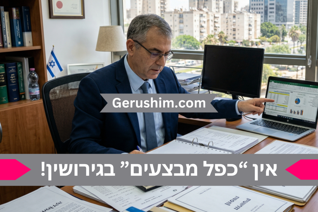 אין "כפל מבצעים" בגירושין