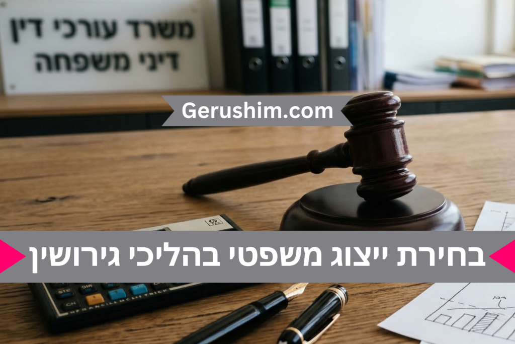 בחירת ייצוג משפטי בהליכי גירושין