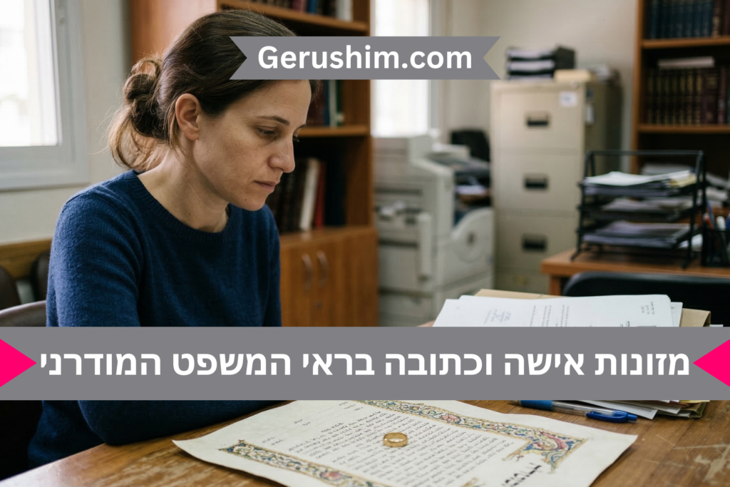 מזונות אישה וכתובה בראי המשפט המודרני