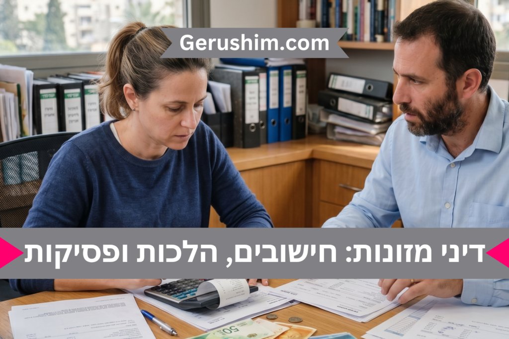 דיני מזונות: חישובים, הלכות ופסיקות