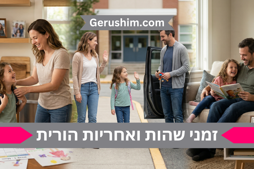 זמני שהות ואחריות הורית