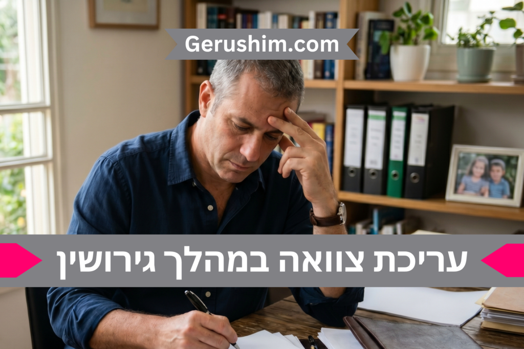 עריכת צוואה בגירושין