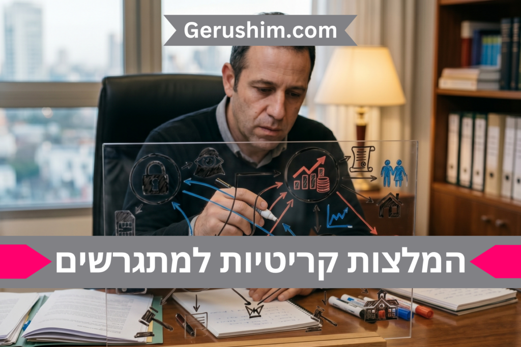 המלצות קריטיות למתגרשים