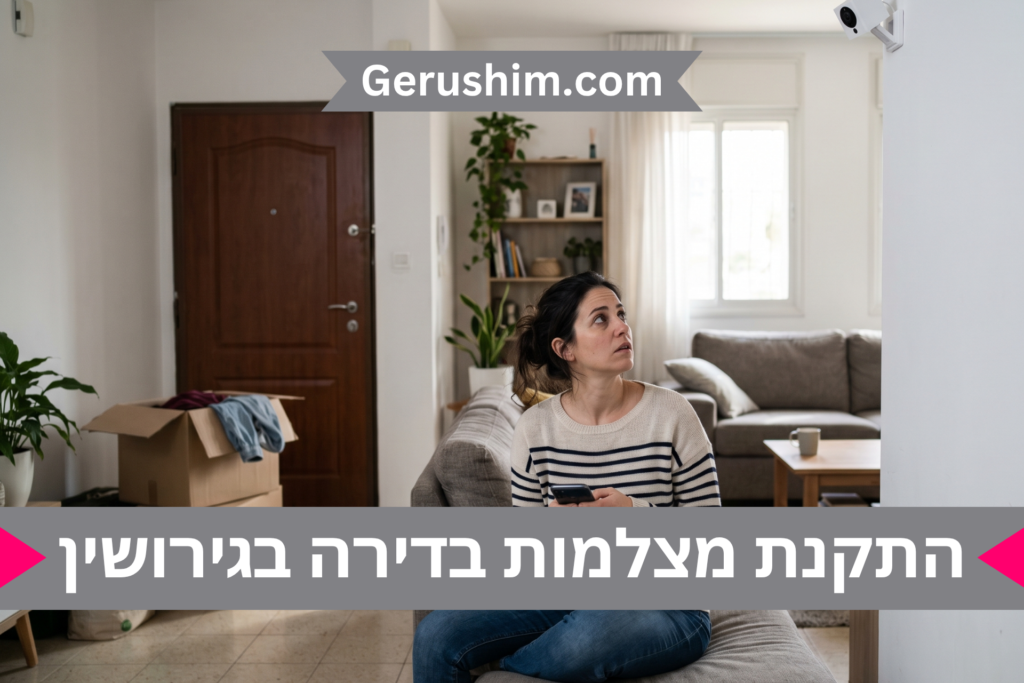 התקנת מצלמות בדירה בגירושין