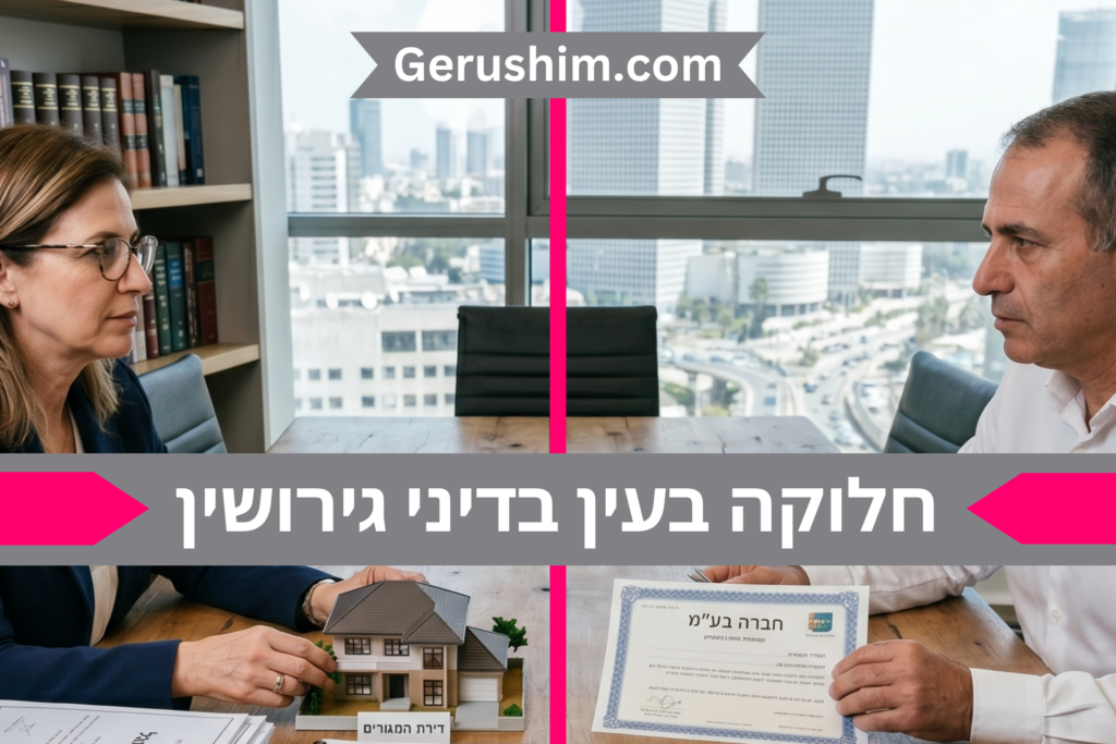 חלוקה בעין בדיני גירושין