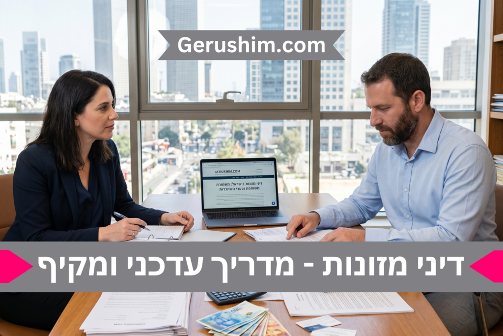 דיני מזונות - מדריך עדכני ומקיף
