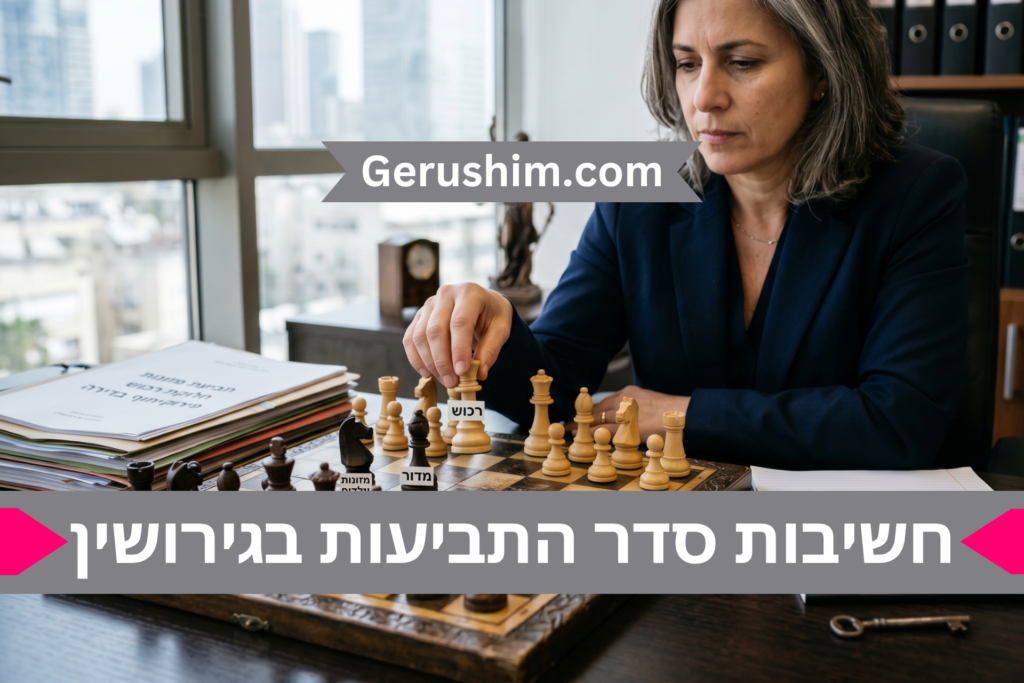 חשיבות סדר התביעות בגירושין