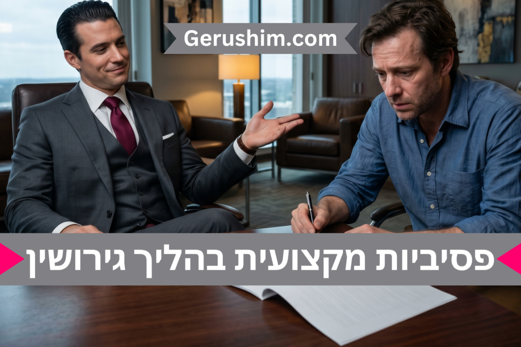 פסיביות מקצועית בהליך גירושין