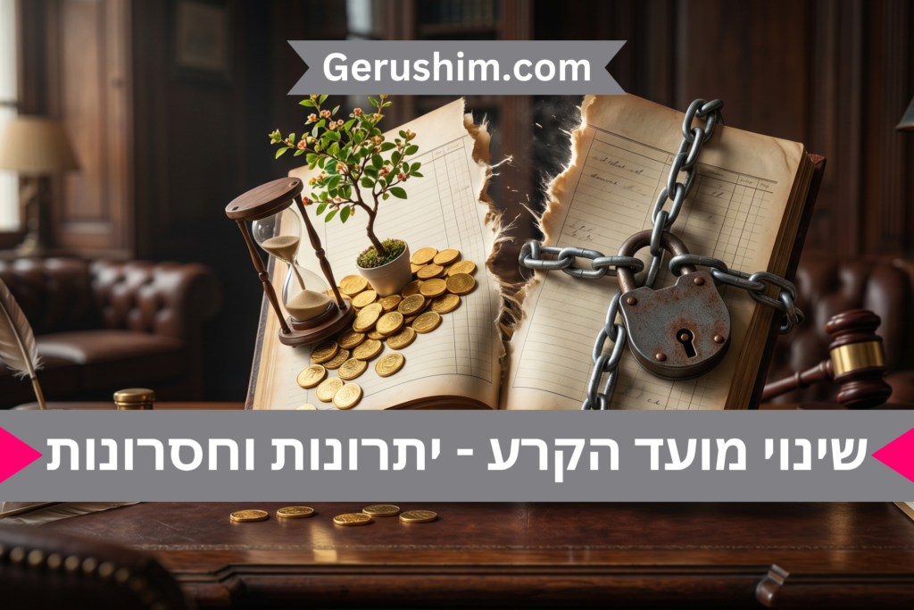 שינוי מועד הקרע - יתרונות וחסרונות