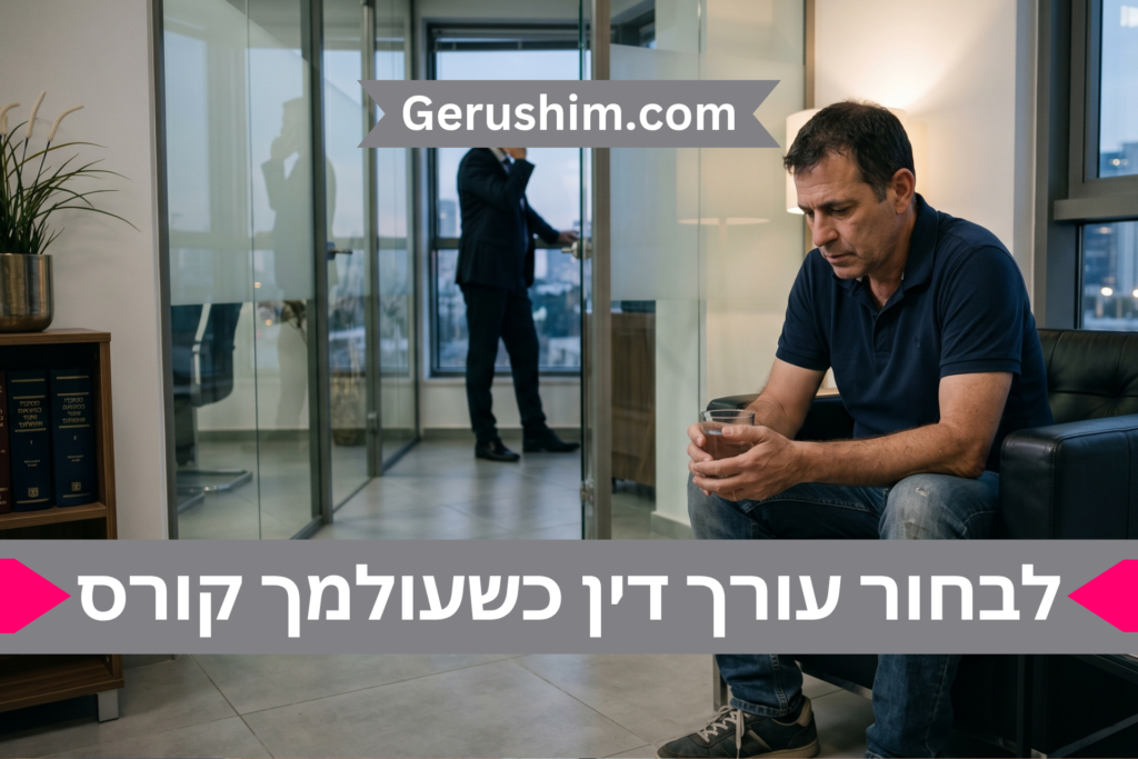 לבחור עורך דין כשעולמך קורס