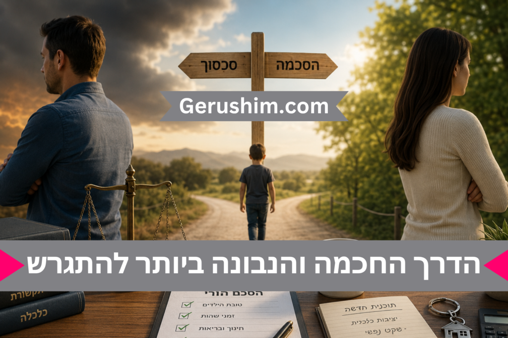 הדרך החכמה והנבונה ביותר להתגרש