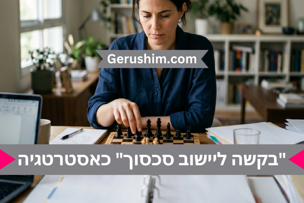 "בקשה ליישוב סכסוך" כאסטרטגיה