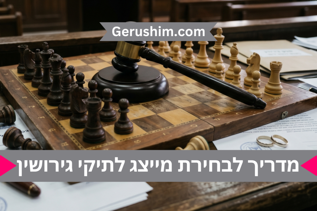 מדריך לבחירת מייצג לתיקי גירושין