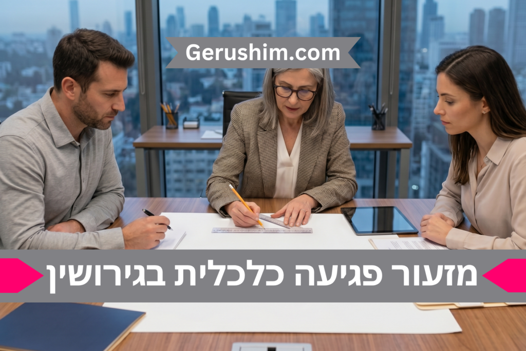 מזעור פגיעה כלכלית בגירושין