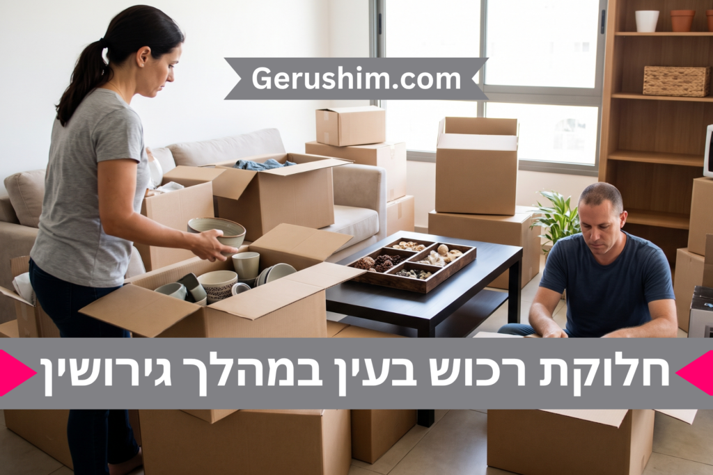 חלוקת רכוש בעין במהלך גירושין