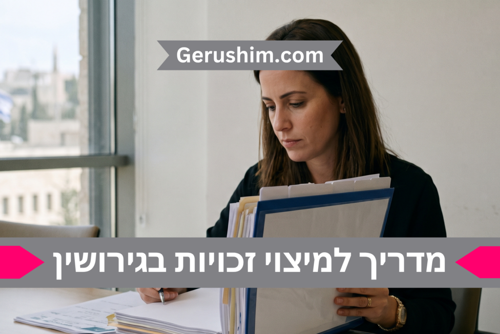 מדריך למיצוי זכויות בגירושין