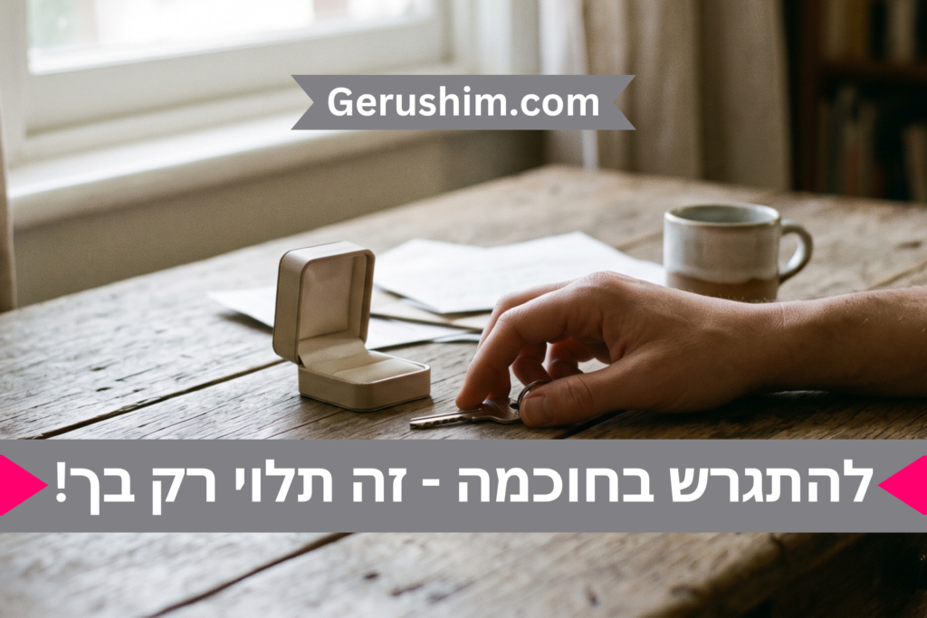 להתגרש בחוכמה - זה תלוי רק בך!