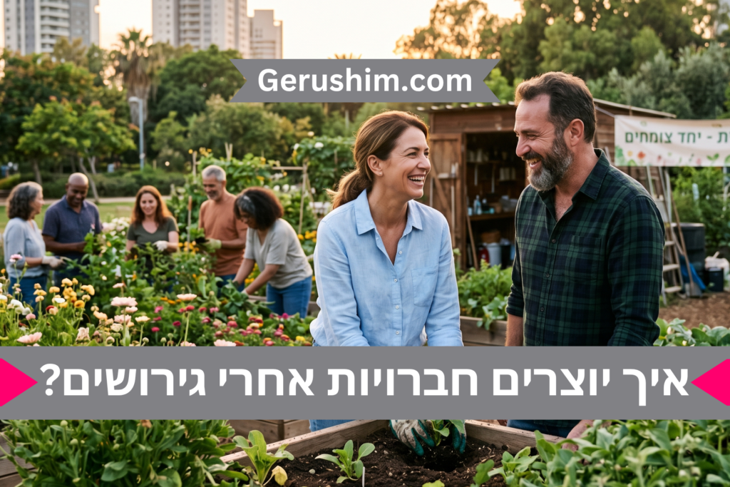 איך יוצרים חברויות אחרי גירושים?