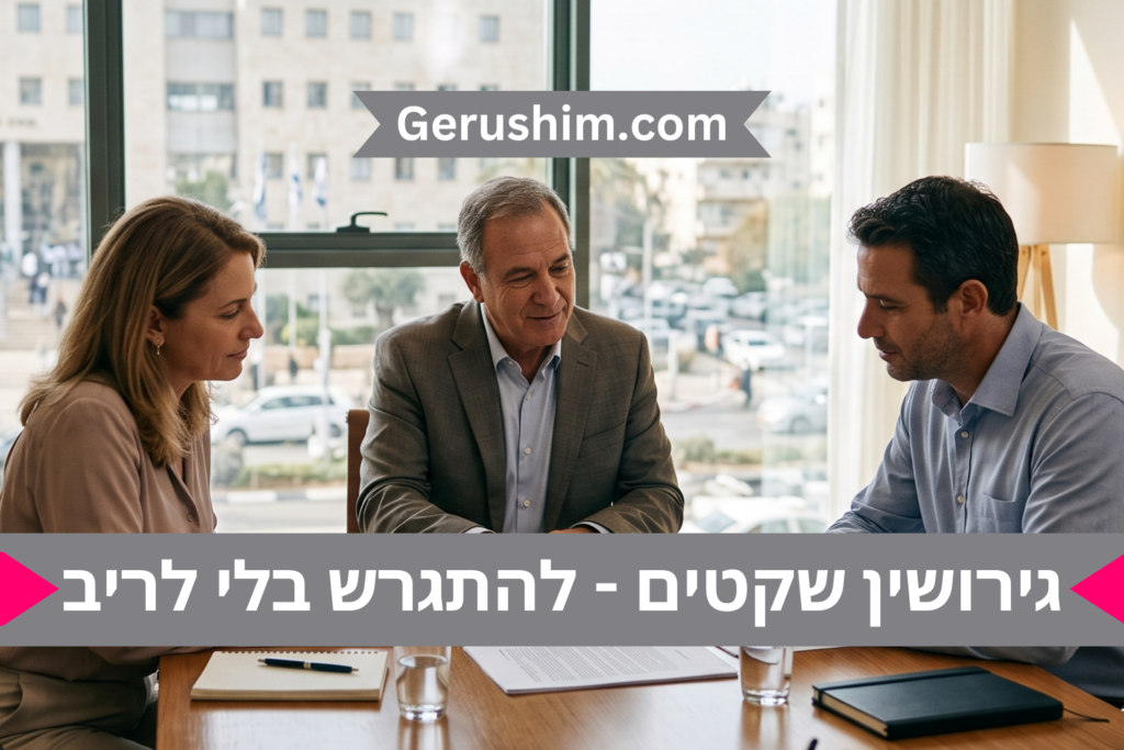 גירושין שקטים - להתגרש בלי לריב