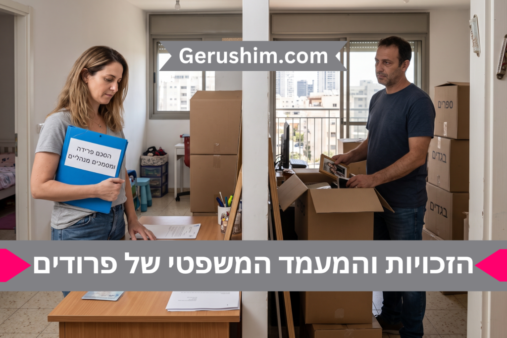 הזכויות והמעמד המשפטי של פרודים