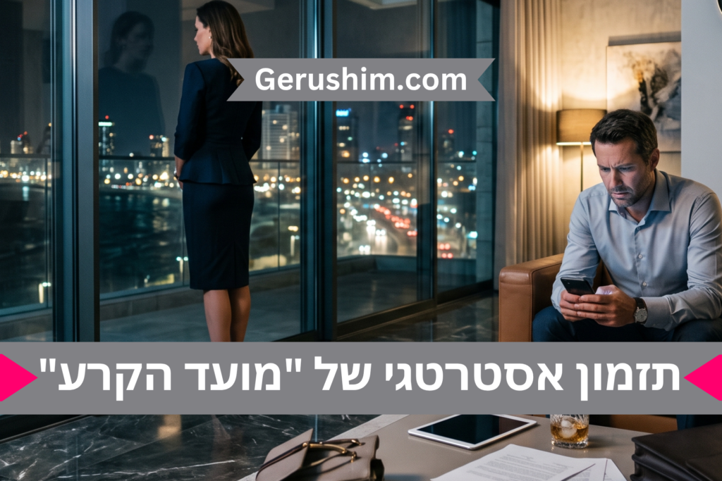תזמון אסטרטגי של "מועד הקרע"