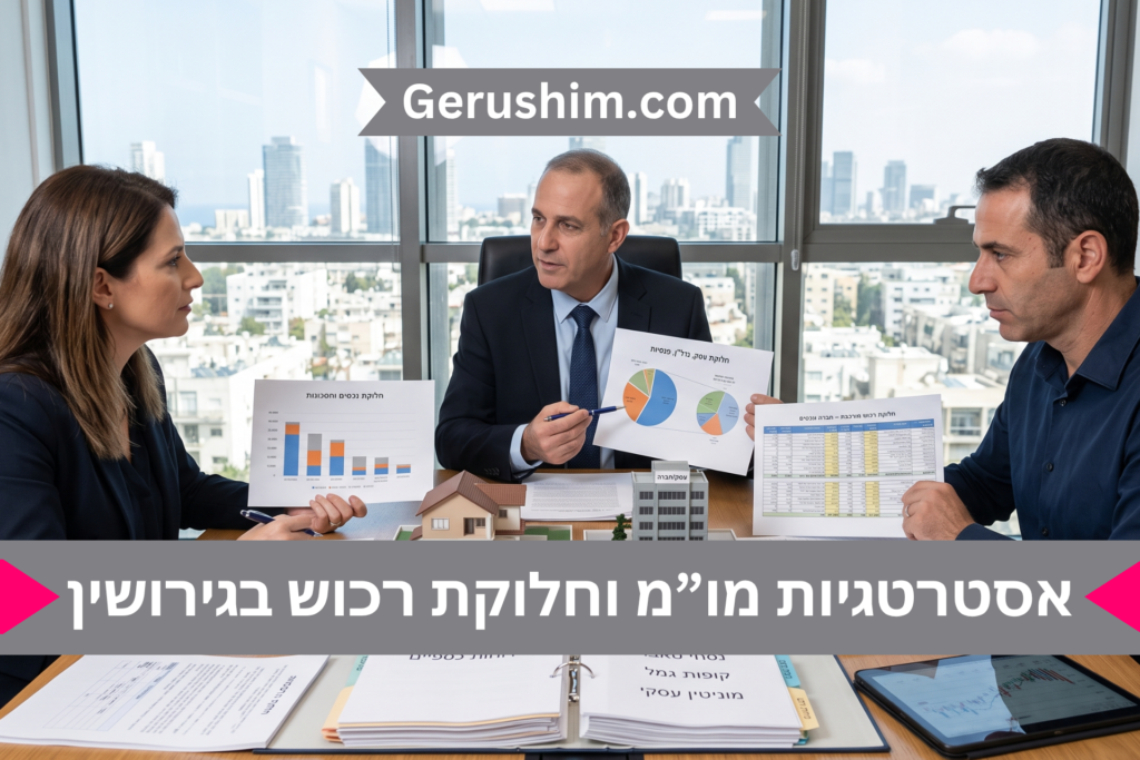 אסטרטגיות משא ומתן וחלוקת רכוש בגירושין