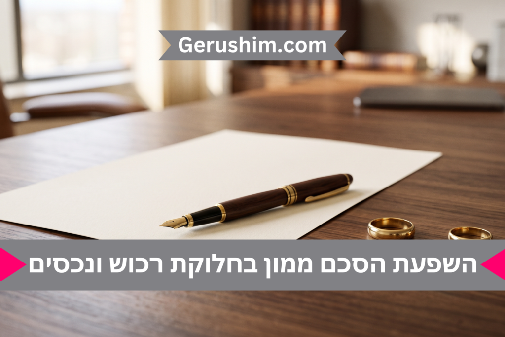 השפעת הסכם ממון בחלוקת רכוש ונכסים