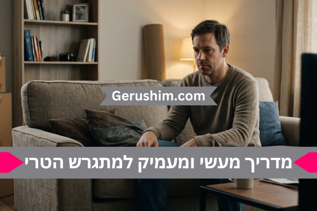 מדריך מעשי ומעמיק למתגרש הטרי