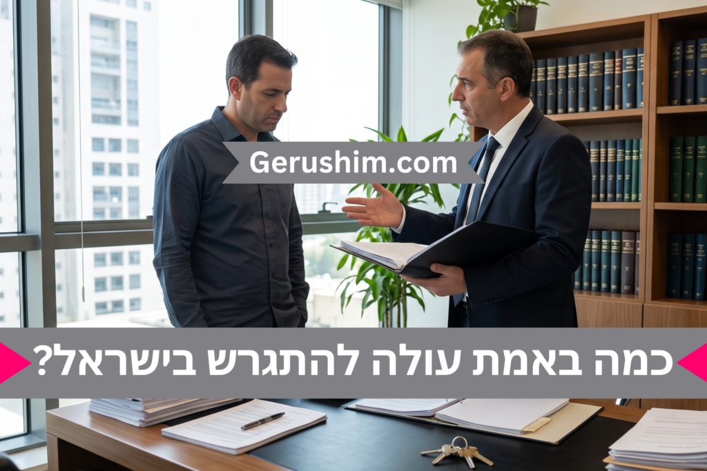 כמה באמת עולה להתגרש בישראל?
