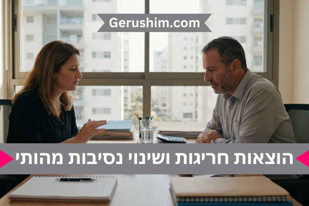 הוצאות חריגות ושינוי נסיבות מהותי