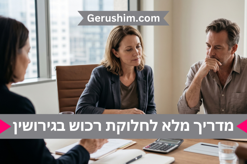 מדריך מלא לחלוקת רכוש בגירושין